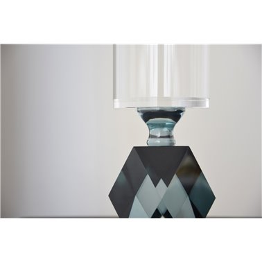 CANDELABRO CRISTAL AZUL...