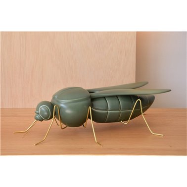 ESCULTURA MOSQUITO. VERDE MILITAR MATE