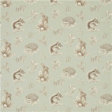 Squirrel & Hedgehog Seaspray Charcoal DWOW225522