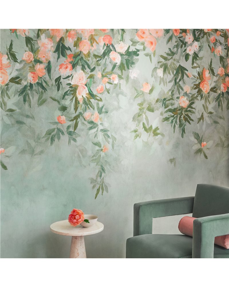 Ottavia Mural Coral W466-02