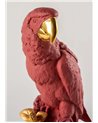 Escultura Guacamayo. Rojo y dorado. Serie Limitada