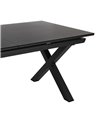 MESA COMEDOR EXTENSIBLE ANTRACITA 180 X 100 X 77 CM