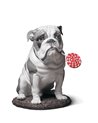 Figura perro Bulldog con piruleta