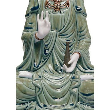 Figura Kwan Yin. Verde