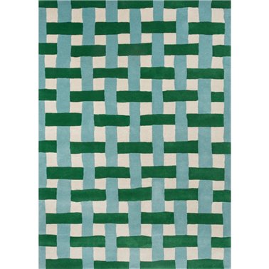 Basketweave Emerald Aquamarine 144107