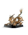 Escultura Gran Dragón. Lustre oro. Serie limitada