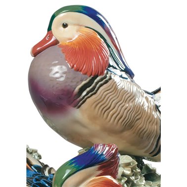 Escultura Patos mandarines. Serie limitada