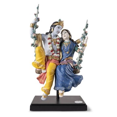 Escultura Radha Krishna en...