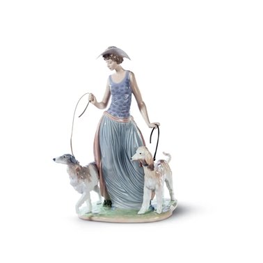 Figura Dama con perros