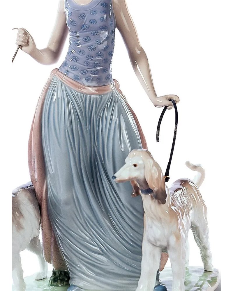 Figura Dama con perros