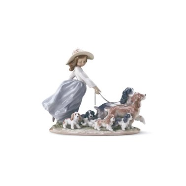 Figura niña con perros La gran familia