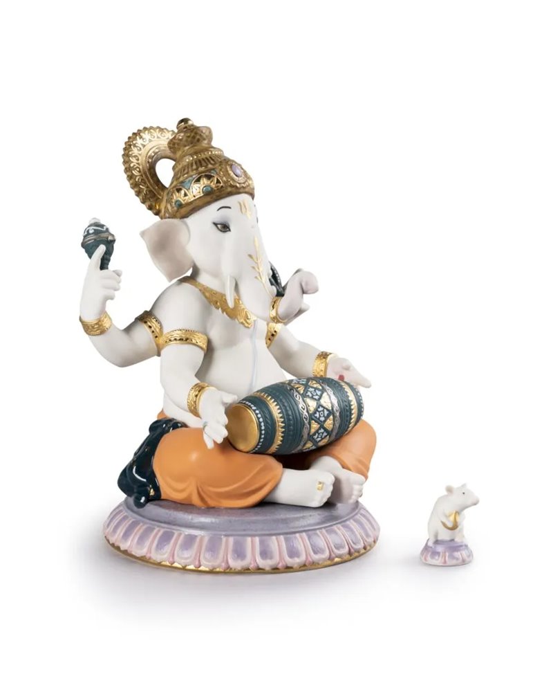 Figura Ganesha con mridangam. Serie limitada