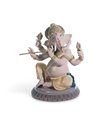 Figura Ganesha con bansuri