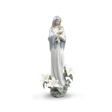 Figura virgen Madonna de las flores