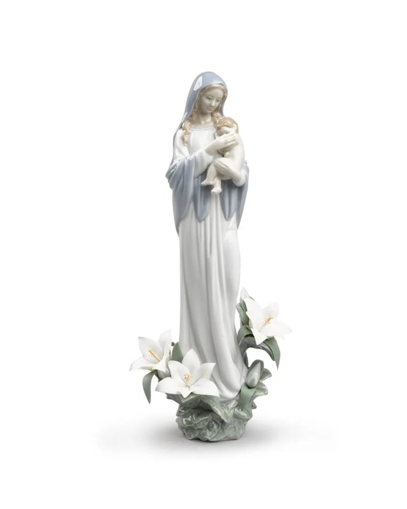 Figura virgen Madonna de las flores