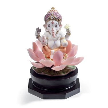 Figura Ganesha sobre loto