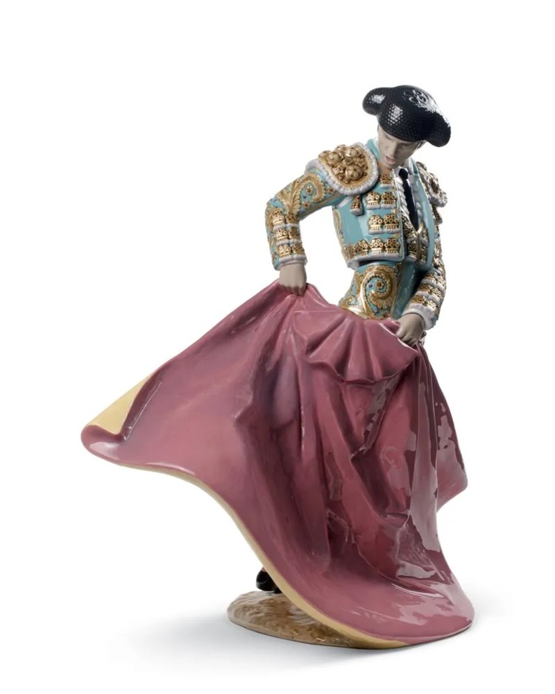 Escultura Maestro torero. Traje verde. Serie limitada