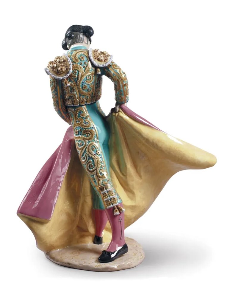 Escultura Maestro torero. Traje verde. Serie limitada