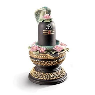 Figura Lingam. Lustre oro