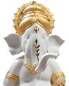 Figura Ganesha con Veena. Lustre oro