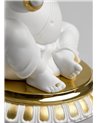 Figura Ganesha con Bansuri. Lustre oro