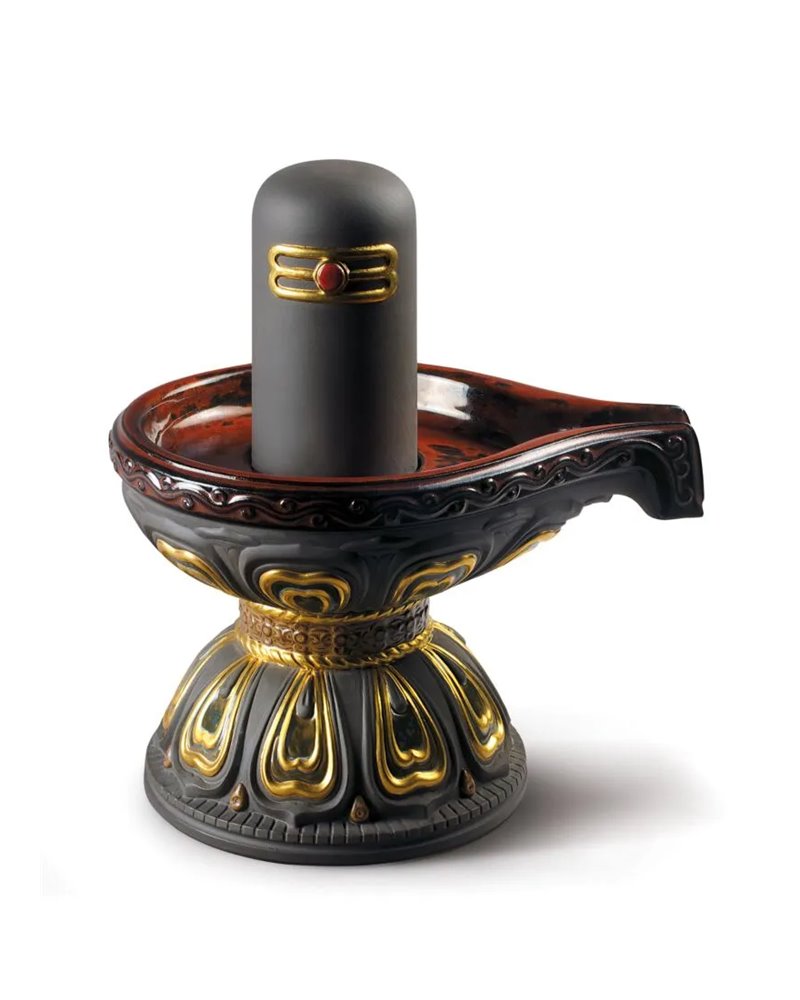 Figura Lingam. Lustre oro