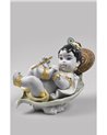 Figura Krishna on leaf