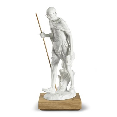 Figura Mahatma Gandhi. Blanco