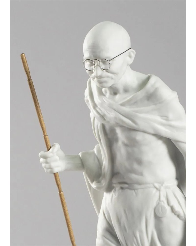 Figura Mahatma Gandhi. Blanco