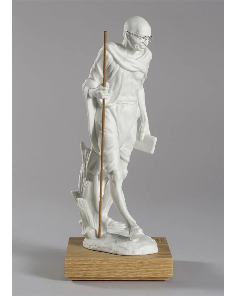 Figura Mahatma Gandhi. Blanco