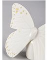 Figura Mariposa. Lustre oro y blanco