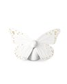 Figura Mariposa. Lustre oro y blanco