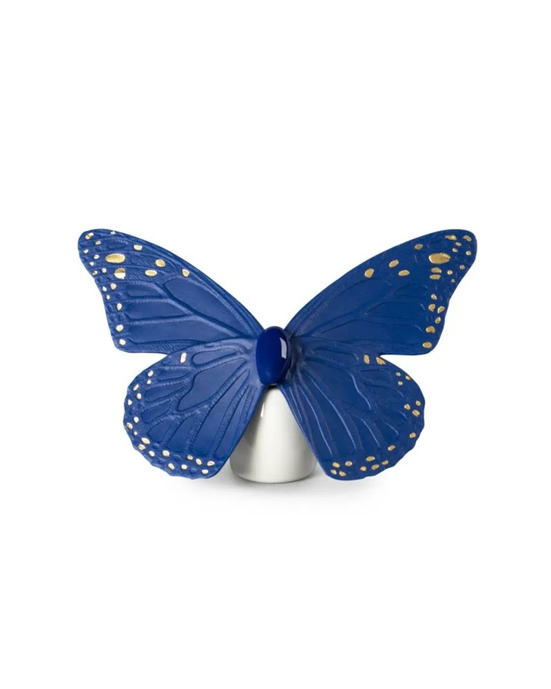 Figura Mariposa. Lustre oro y azul