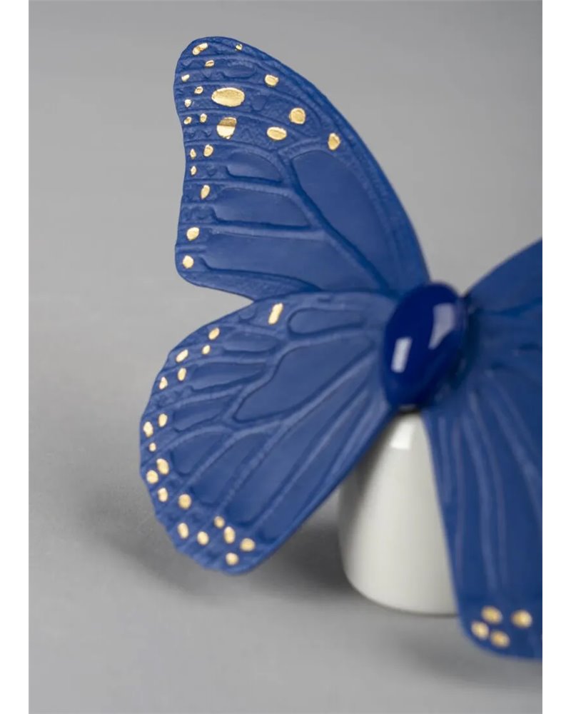 Figura Mariposa. Lustre oro y azul