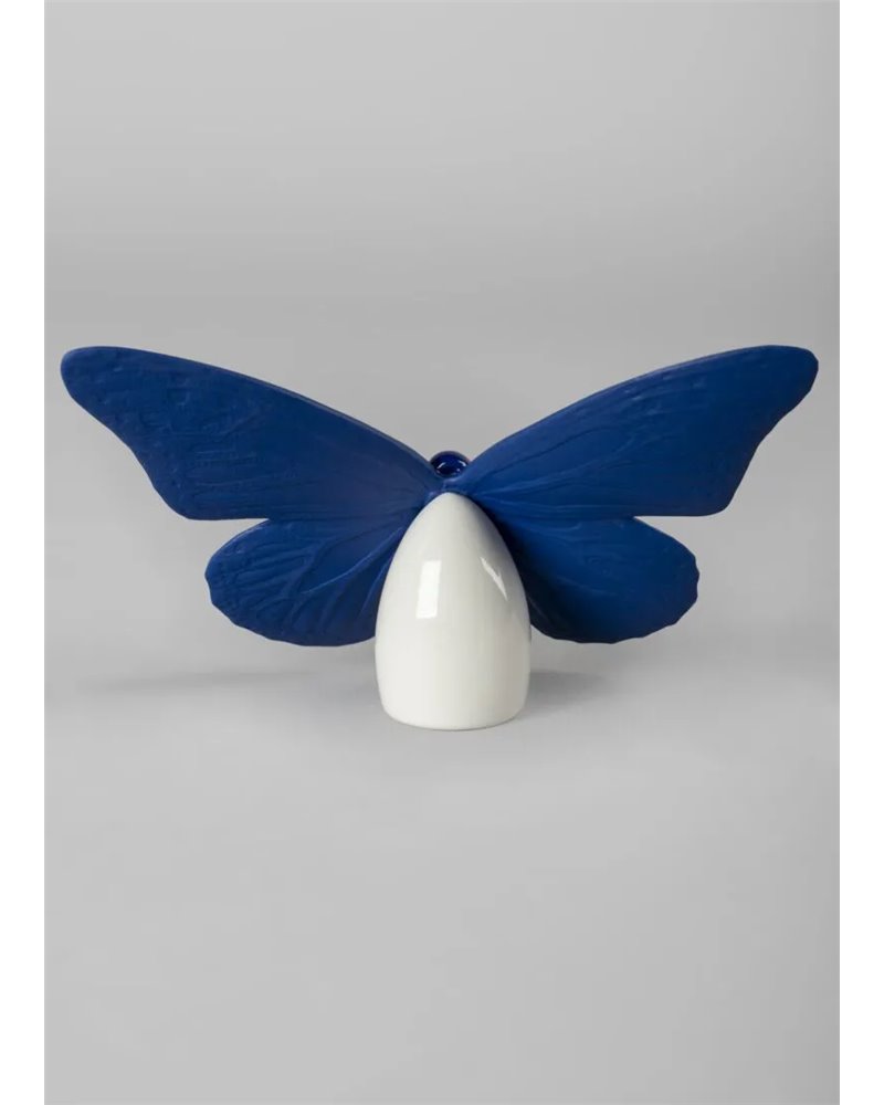 Figura Mariposa. Lustre oro y azul