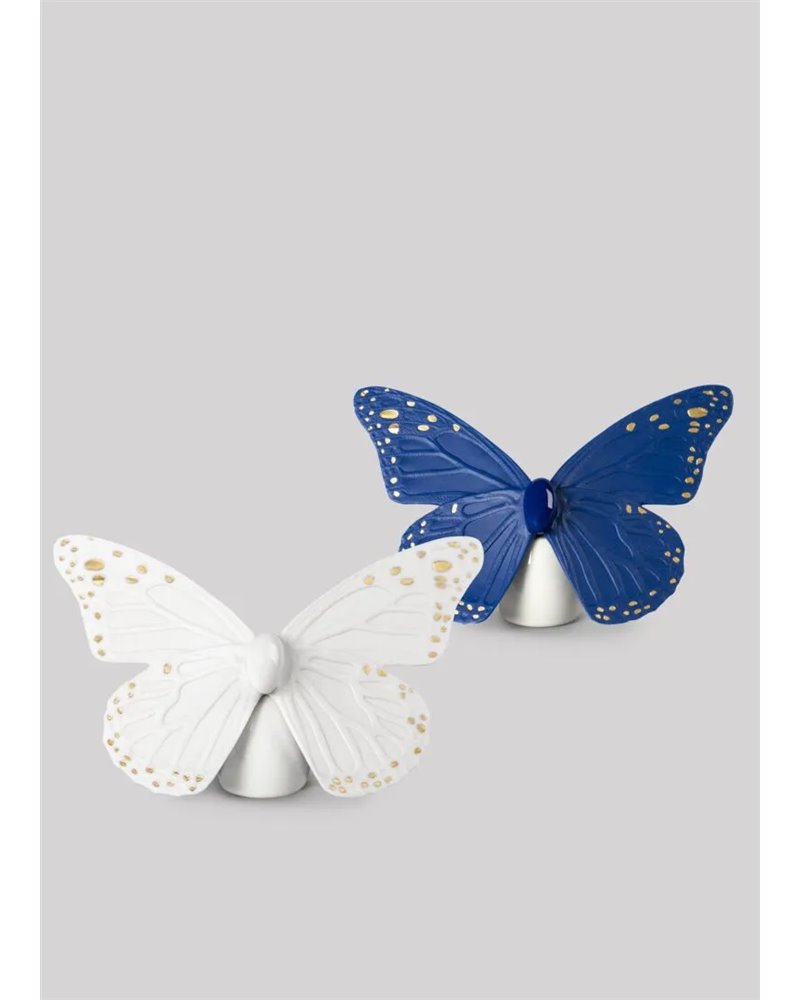 Figura Mariposa. Lustre oro y azul