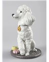 Figura perro Caniche con mochis