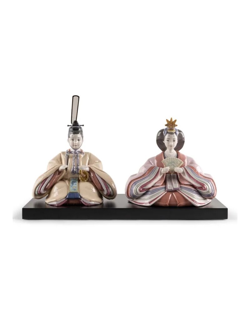 Figura Hina Dolls. Beige y rosa