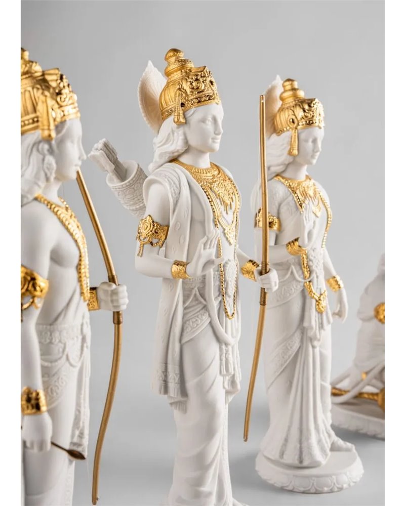 Escultura Rama. Lustre oro