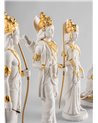 Escultura Rama. Lustre oro