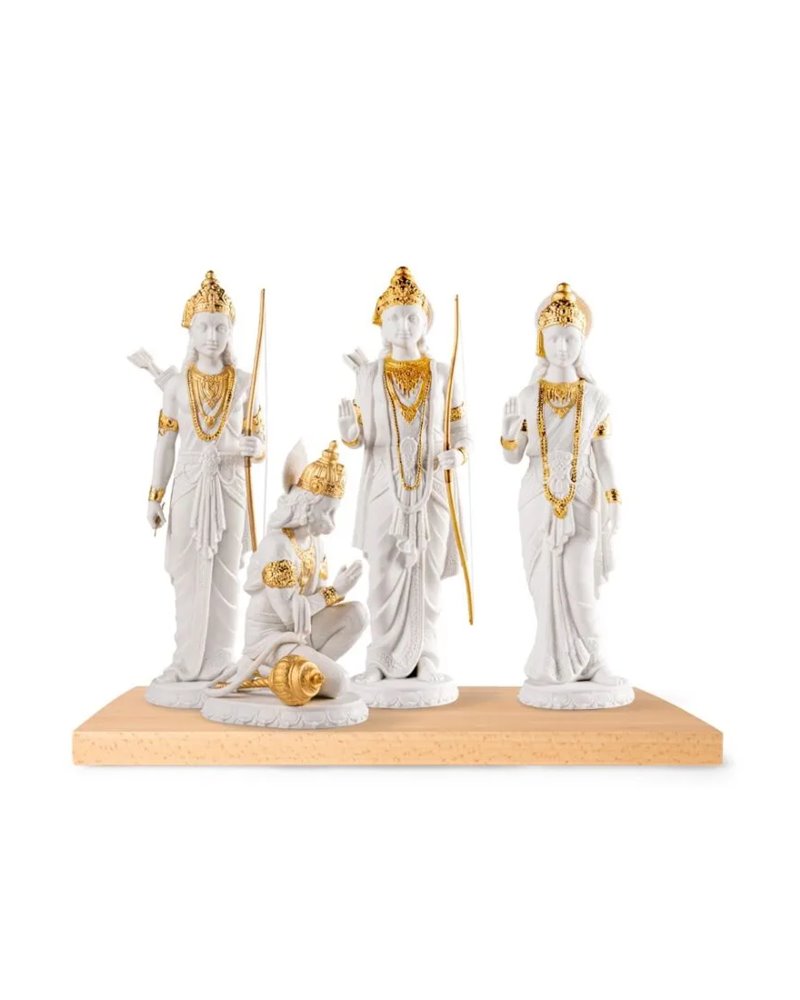 Escultura Rama. Lustre oro