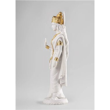 Escultura Sita. Lustre oro