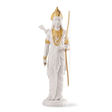 Escultura Lakshman. Lustre oro