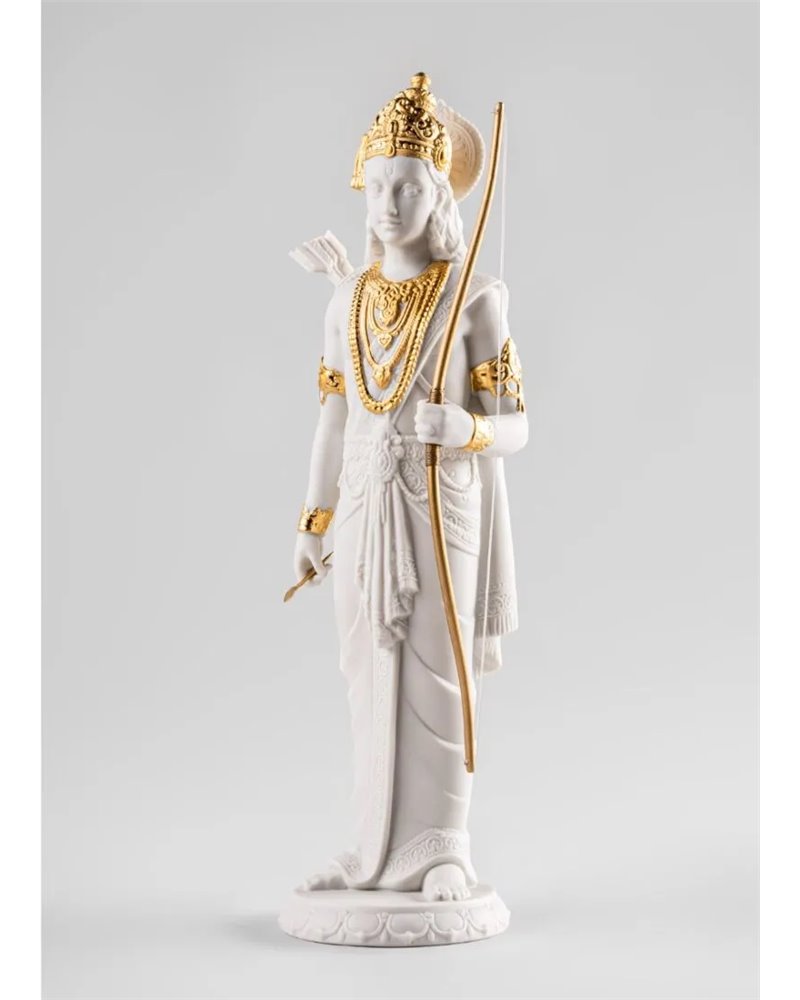 Escultura Lakshman. Lustre oro