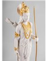 Escultura Lakshman. Lustre oro