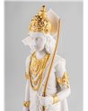 Escultura Lakshman. Lustre oro