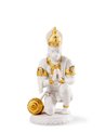 Escultura Hanuman. Lustre oro