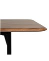 MESA COMEDOR MARRÓN-NEGRO MADERA-METAL 180 X 80 X 76 CM