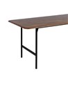 MESA COMEDOR MARRÓN-NEGRO MADERA-METAL 180 X 80 X 76 CM