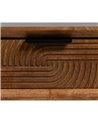 MESA CENTRO MARRÓN-NEGRO MADERA-METAL 150 X 40 X 50 CM